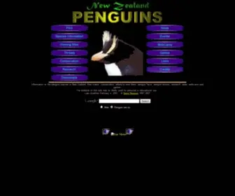 Penguin.net.nz(Penguins in New Zealand) Screenshot