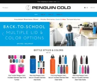 Penguincold.com(Vacuum Insulated Stainless Steel Water Bottles) Screenshot