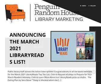 Penguinrandomhouselibrary.com(The goal of the penguin random house library marketing department) Screenshot