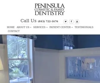 Peninsuladentistry.net(Charleston Dentist) Screenshot