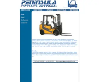 Peninsulaforklift.co.za(Peninsula Forklifts Home) Screenshot