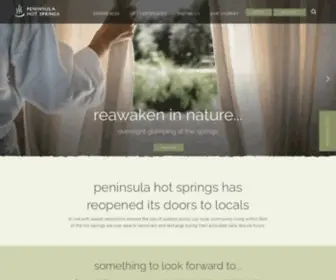 Peninsulahotsprings.com(Peninsula Hot Springs) Screenshot