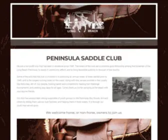 Peninsulasaddleclub.com(We are a non profit club) Screenshot