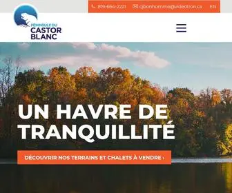 Peninsulecastorblanc.com(Péninsule) Screenshot