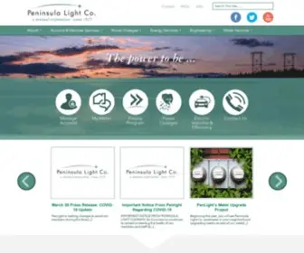 Penlight.org(Peninsula Light Company) Screenshot