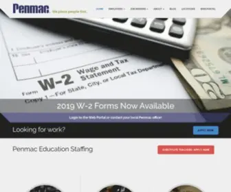 Penmac.com(Penmac Staffing) Screenshot