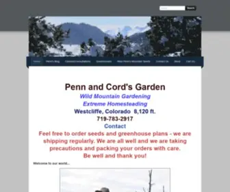 Pennandcordsgarden.com(Penn and Cord's Garden feature's high) Screenshot
