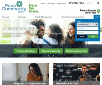 Penncommunitybank.com(Penn Community Bank) Screenshot