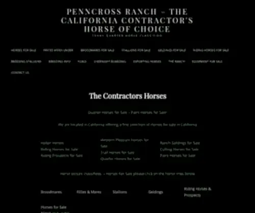 Penncrossranch.com(Horse for sale Texas Quarter Horses Horse Classifieds) Screenshot