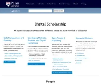 Pennds.org(Digital scholarship) Screenshot