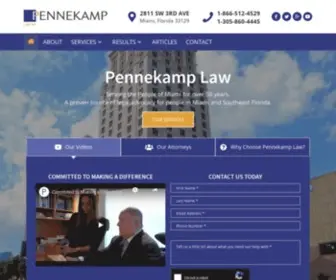 Pennekamplaw.com(Pennekamp Law) Screenshot