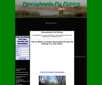 Pennflyfishing.com(Pennsylvania Fly Fishing) Screenshot