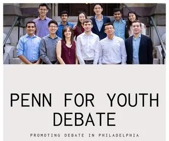 Pennforyouthdebate.org(Promoting Debate in Philadelphia) Screenshot