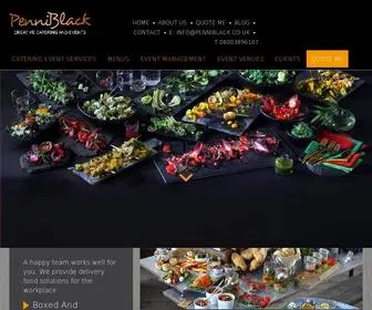 Penniblack.co.uk(Premier London Caterers & Event Catering) Screenshot