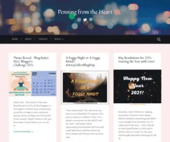 Penningfromtheheart.com(Penning from the Heart) Screenshot