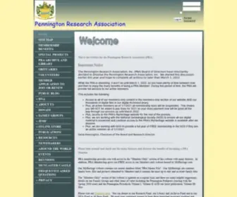 Penningtonresearch.org(Pennington Research Association) Screenshot