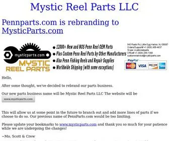 Pennparts.com(Mystic Reel Parts LLC) Screenshot