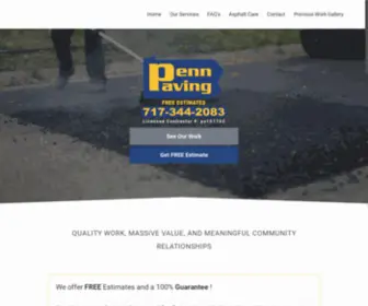 Pennpaving.com(We are #1 Paving company in Lancaster) Screenshot