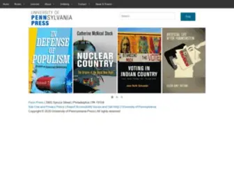 Pennpress.org(University of Pennsylvania Press) Screenshot
