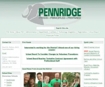 Pennridge.org(Pennridge School District) Screenshot