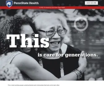 Pennstatehealth.net(Penn State Health) Screenshot