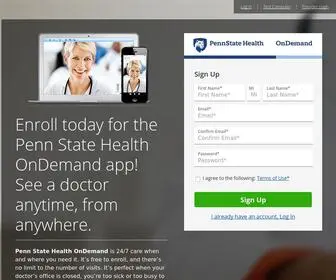 Pennstatehealthondemand.com(Penn State Health OnDemand) Screenshot