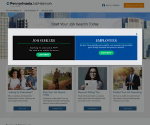 Pennsylvaniajobnetwork.com(Search Jobs) Screenshot