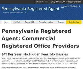 Pennsylvaniaregisteredagent.com(Pennsylvania Registered Agent) Screenshot