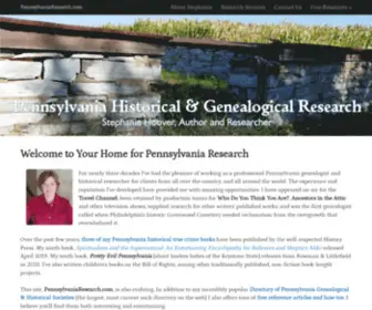 Pennsylvaniaresearch.com(Pennsylvania Genealogy Research) Screenshot