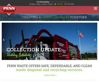 Pennwaste.com(Penn Waste) Screenshot