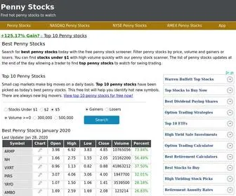 Penny-Stocks.co(Best Penny Stocks (MayStocks Under $1) Screenshot