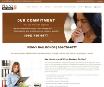 Pennybailbonds.com(Penny Bail Bonds) Screenshot