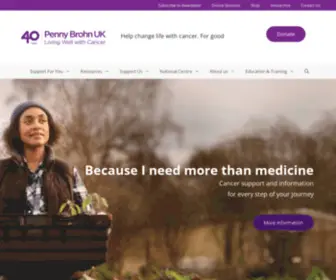 Pennybrohncancercare.org(Penny Brohn UK) Screenshot