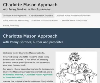 Pennygardner.com(Charlotte Mason Approach) Screenshot