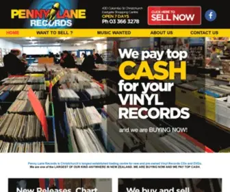 Pennylanerecords.co.nz(Penny Lane Records) Screenshot