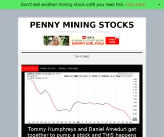 Pennyminingstocks.com(Penny Mining Stocks) Screenshot