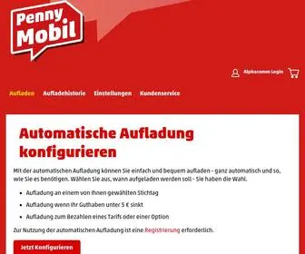 Pennymobilaufladen.de(Penny Mobil Aufladeservice) Screenshot
