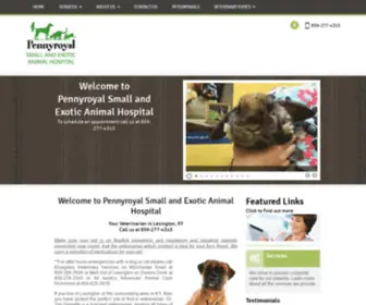 Pennyroyalvet.com(Pennyroyal Small and Exotic Animal Hospital) Screenshot