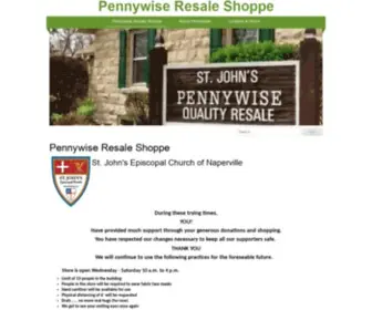 Pennywiseshoppe.org(Pennywise Resale Shoppe) Screenshot