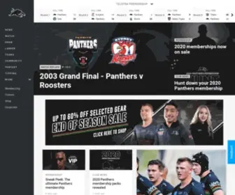 Penrithpanthers.com.au(Official website of the Penrith Panthers) Screenshot