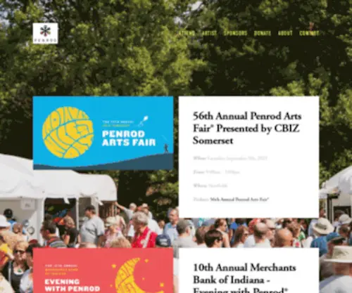 Penrod.org(The Penrod Arts Fair) Screenshot