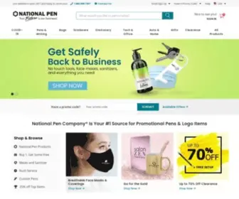 Pens.com(Promotional Pens & Logo Products) Screenshot