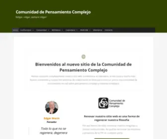 Pensamientocomplejo.org(Comunidad de Pensamiento Complejo) Screenshot