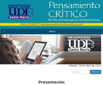 Pensamientocriticoudf.com.mx(Crítico) Screenshot