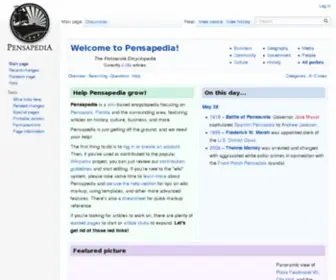 Pensapedia.com(The Pensacola encyclopedia) Screenshot