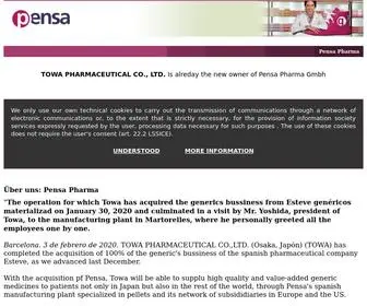 Pensapharma.de(Pensa Pharma GmbH) Screenshot