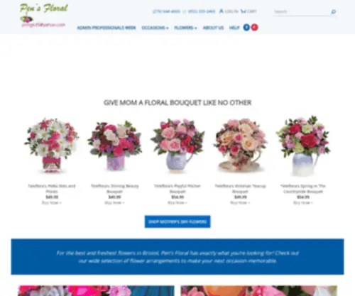 Pensfloral.net(Bristol Florist) Screenshot