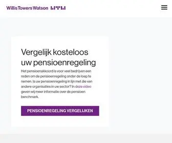 Pensioenbenchmark.nl(Willis Towers Watson) Screenshot