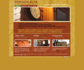 Pension-Alfa.cz(Pension Alfa) Screenshot