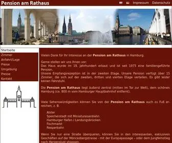 Pension-AM-Rathaus.de(Pension Hamburg) Screenshot